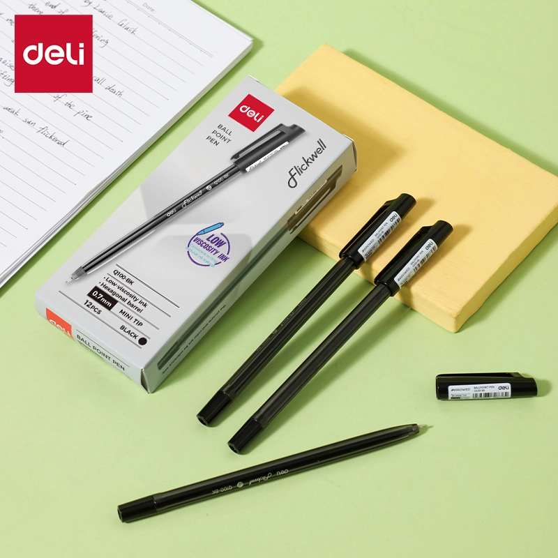 Deli-EQ100-BK Ballpoint Pen